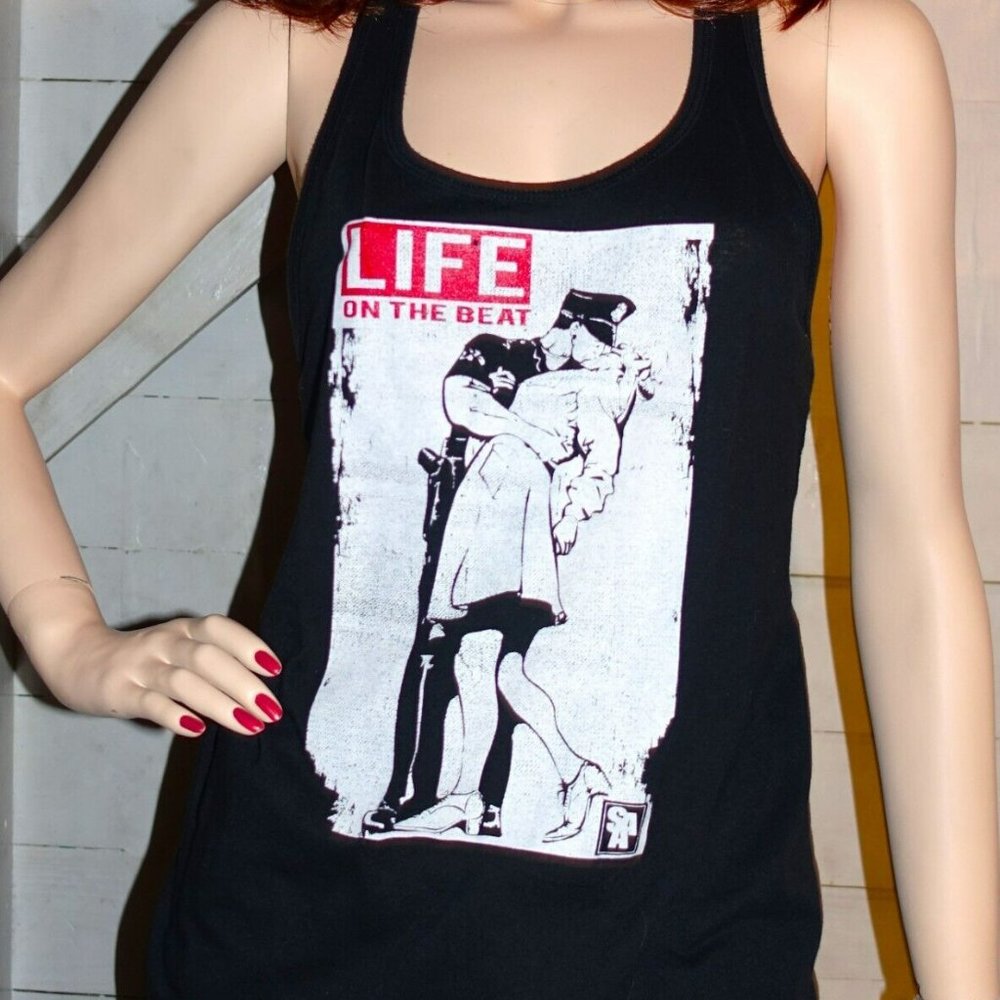 Ideal T by Next Level Black Racer Back Tank Top M